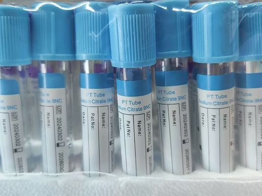 PT Tube Laboratory Test Sodium Citrate Vacuum Blood Collection PT Tube With Blue Top