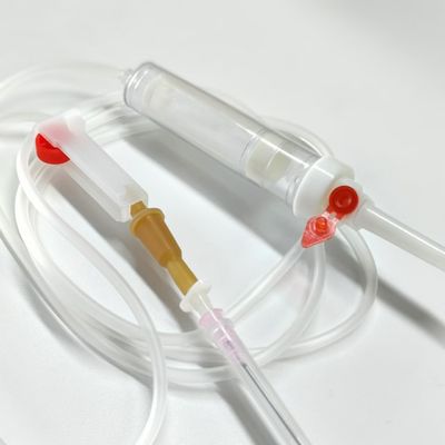 Disposable Blood Transfusion Set With Hypodemic Needle Luer Lock Connector 150cm Tube Length