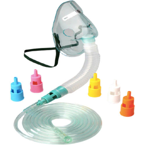 Emergency Medical Oxygen Mask With 6PCS Colored Venturi Connectors
