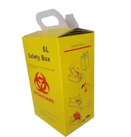 Medical Disposable Sharp Safety Box 1L 3L 5L 10L Incineration Container For Used Syringes And Needles