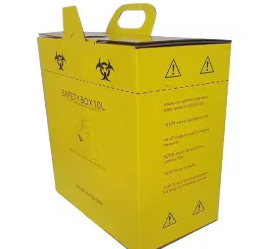 Medical Disposable Sharp Safety Box 1L 3L 5L 10L Incineration Container For Used Syringes And Needles