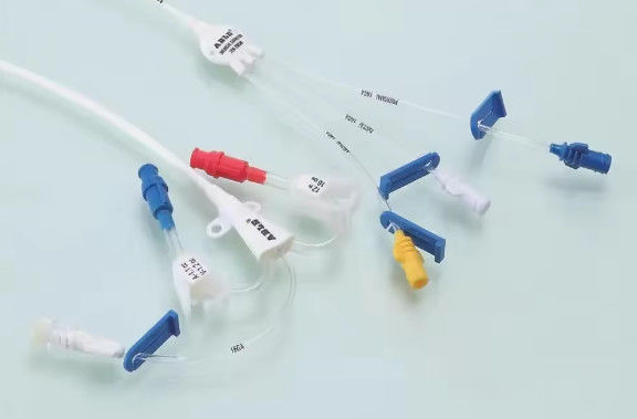 Double Central Venous Catheter With Ultra Soft Tip Soft Catheter Hub Movable Clamp Radiopacity