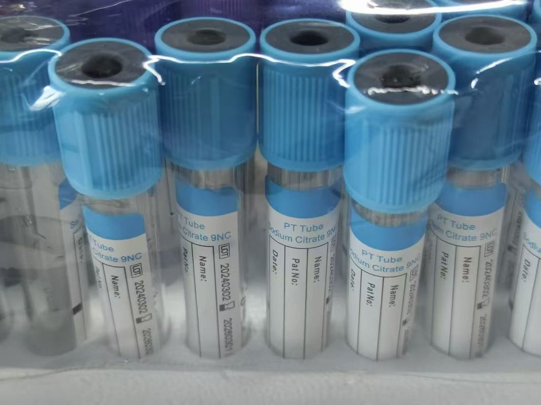 PT Tube Laboratory Test Sodium Citrate Vacuum Blood Collection PT Tube With Blue Top