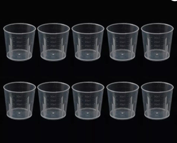 Polyethylene Graduated Transparent Liquid Disposable 1oz Plastic Medicine Cups Measuring Cup