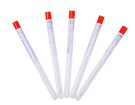 Sampling Sterile Swab Stick Disposable Sleeve Nasal Cervical Specimen Collection Transport Swab With Tube