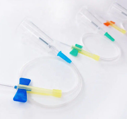 Butterfly Needles For Vacuum Blood Collection Safety Wing Butterfly Blood Collection Set Have CE ISO