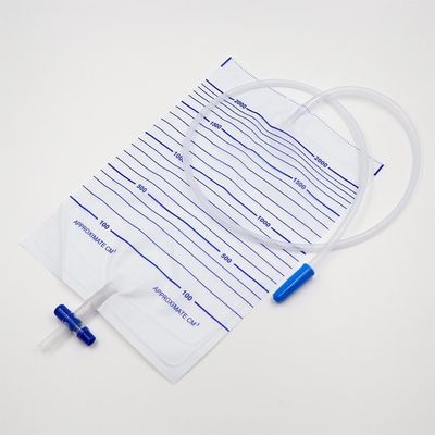 Urine Bag Collection Urinary Drainage Bag Disposable Sterilize Luxury Type 2000ml T Valve